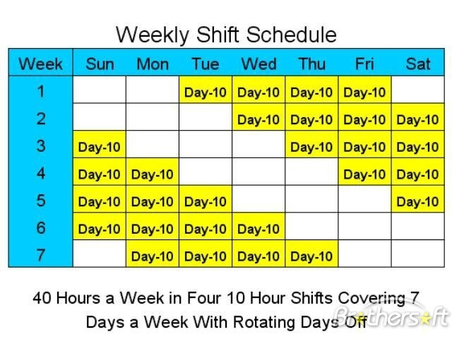 12 Hour Shift Schedule Template   10+ Free Word, Excel, PDF Format 