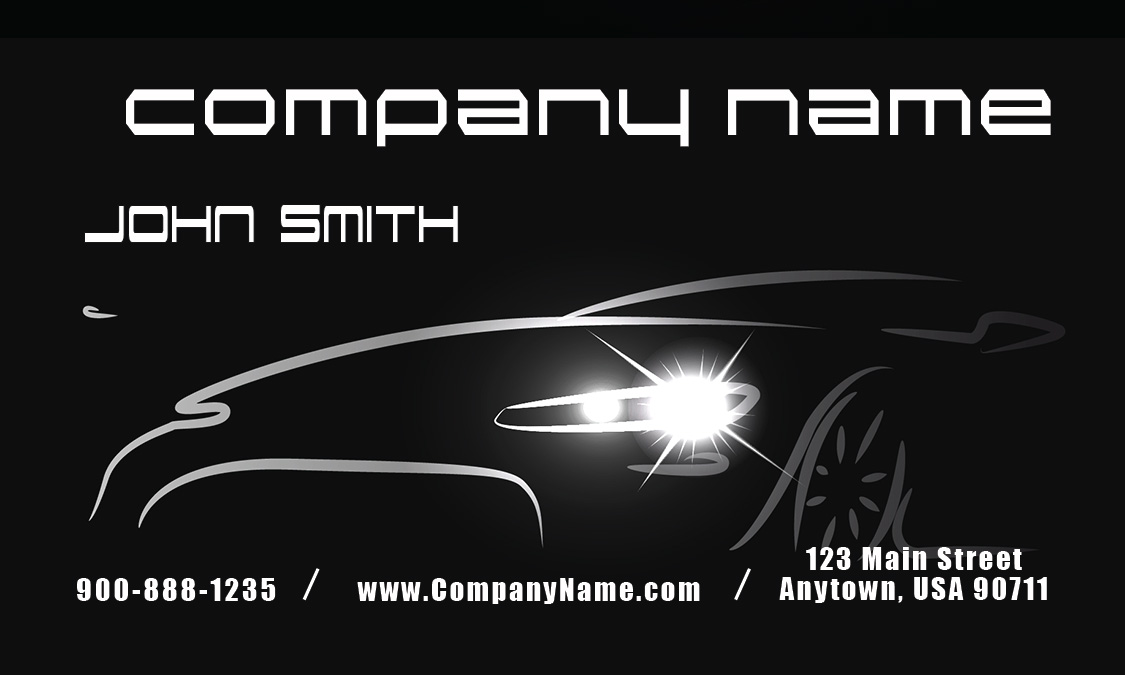 Auto Dealer Business Cards Dealer Automotive Business Card Design 
