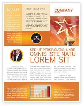 Star Of The Best Newsletter Template for Microsoft Word & Adobe 