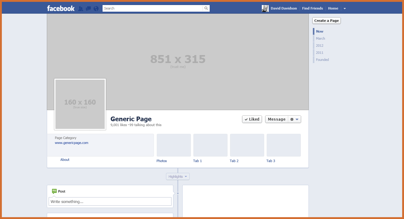 blank facebook page template   Roho.4senses.co