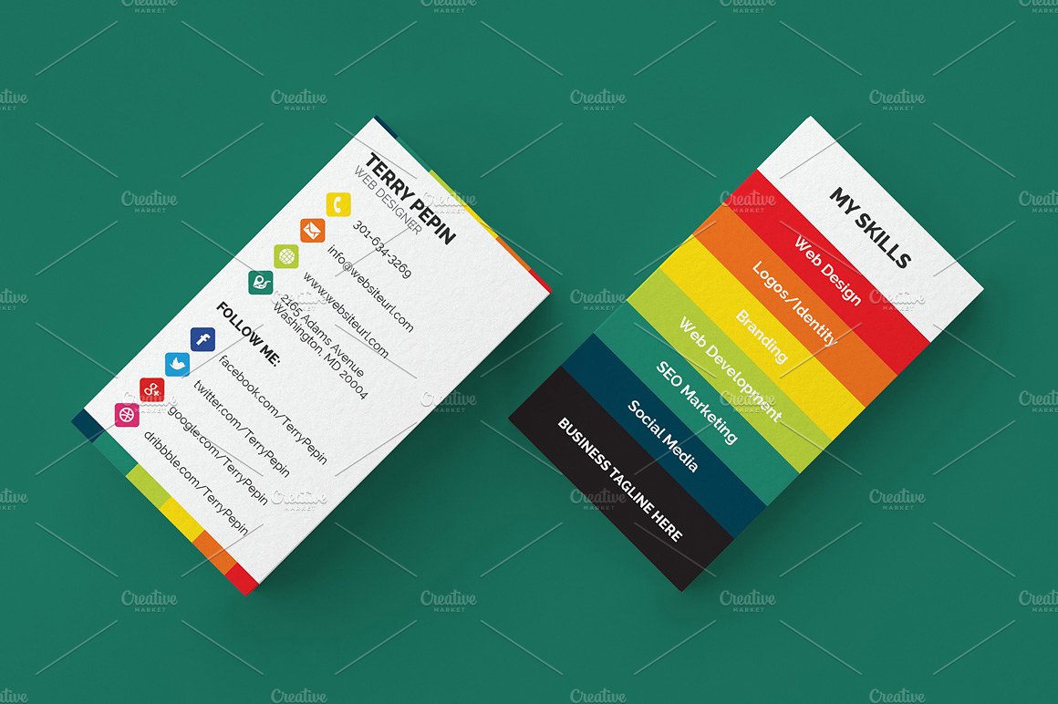 Social Media Business Card 61   Business Card Templates | Creative 