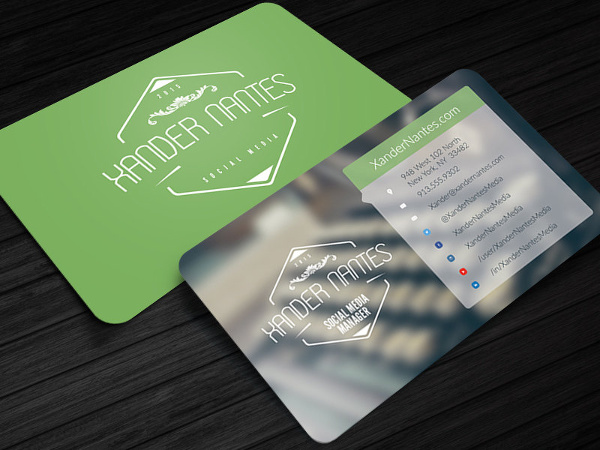 13+ Example of Social Media Business Card | Free & Premium Templates
