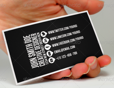 Social Network Business Card Social Network Business Card Social 