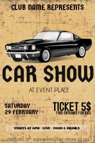 Customizable Design Templates for Car Show Event | PosterMyWall