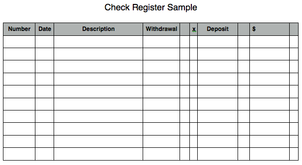 Sample Check Register Template   10+ Free Sample, Example, Format 