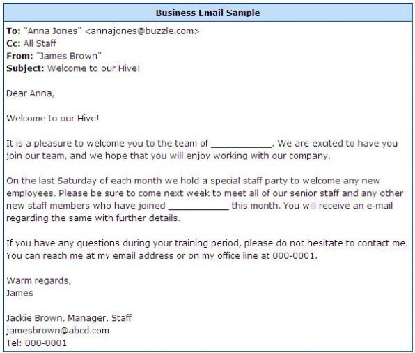 Company email format business sample absolute photo e 