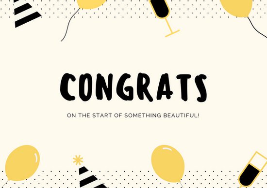 Customize 212+ Congratulations Card templates online   Canva