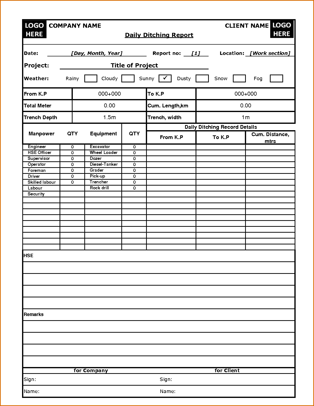 8+ daily report template | Authorizationletters.org