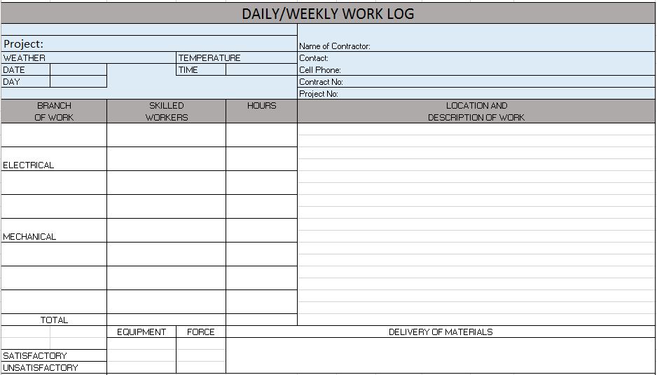 Daily Report Template | beneficialholdings.info