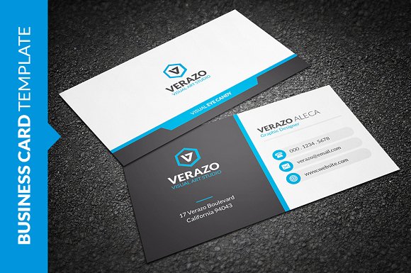 Clean Corporate Business Card ~ Business Card Templates ~ Creative 
