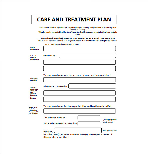 13+ Treatment Plan Templates   Free Sample, Example, Format 