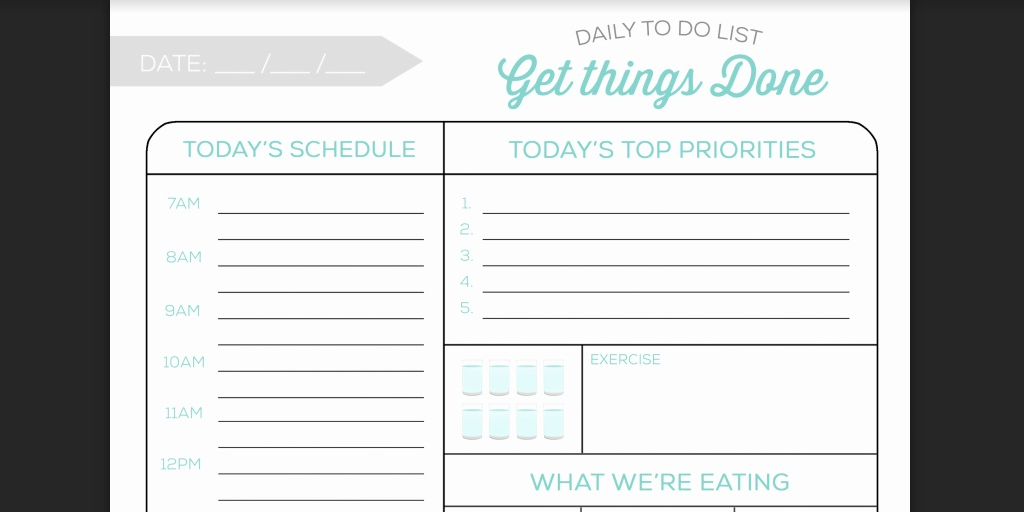 Daily Todo List Template Template Business   the principled society