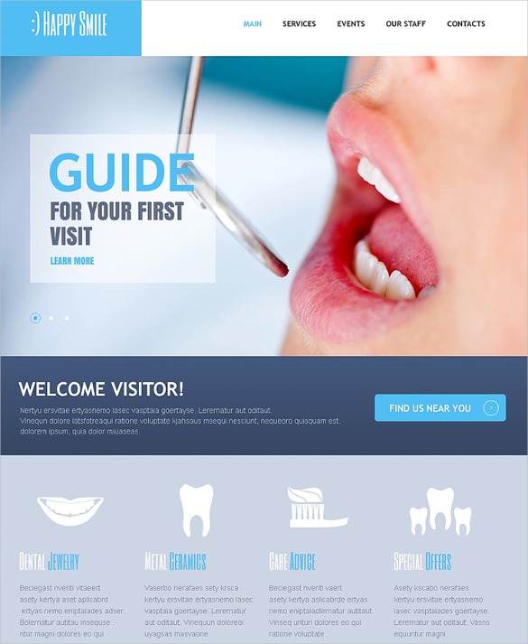 Dental Clinic a Medical Category Flat Bootstrap Responsive Web 