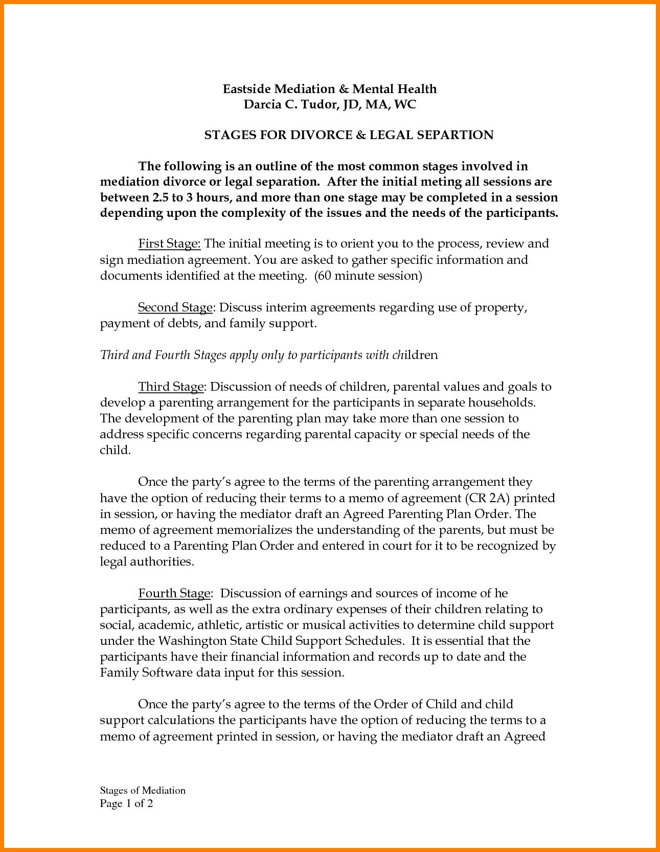 6 divorce settlement agreement sampleReport Template Document 