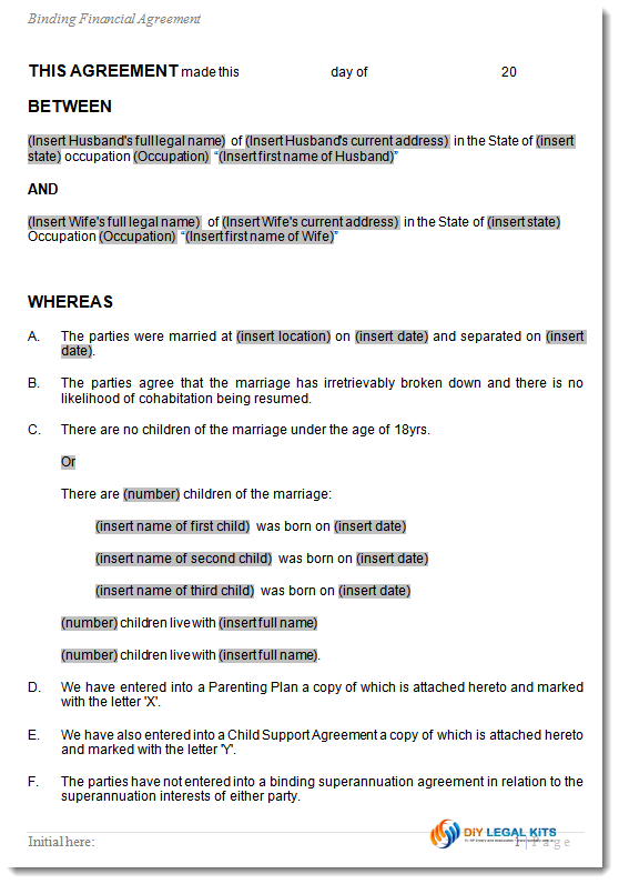 marital settlement agreement template 3 divorce settlement 