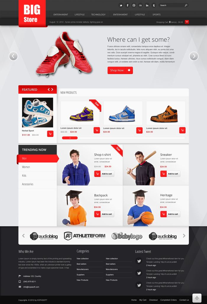 Template Free Download Ecommerce Free Ecommerce Website Templates 