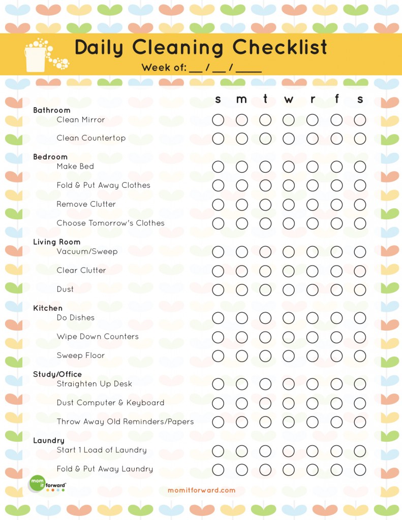 EDITABLE House Cleaning Checklist Printable INSTANT DOWNLOAD  diy 