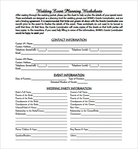 Event Planning Template   9 Free Word, PDF Documents Download 