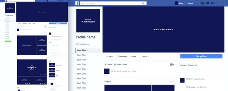 Facebook Page Template Page Cover Template Facebook Business Page 