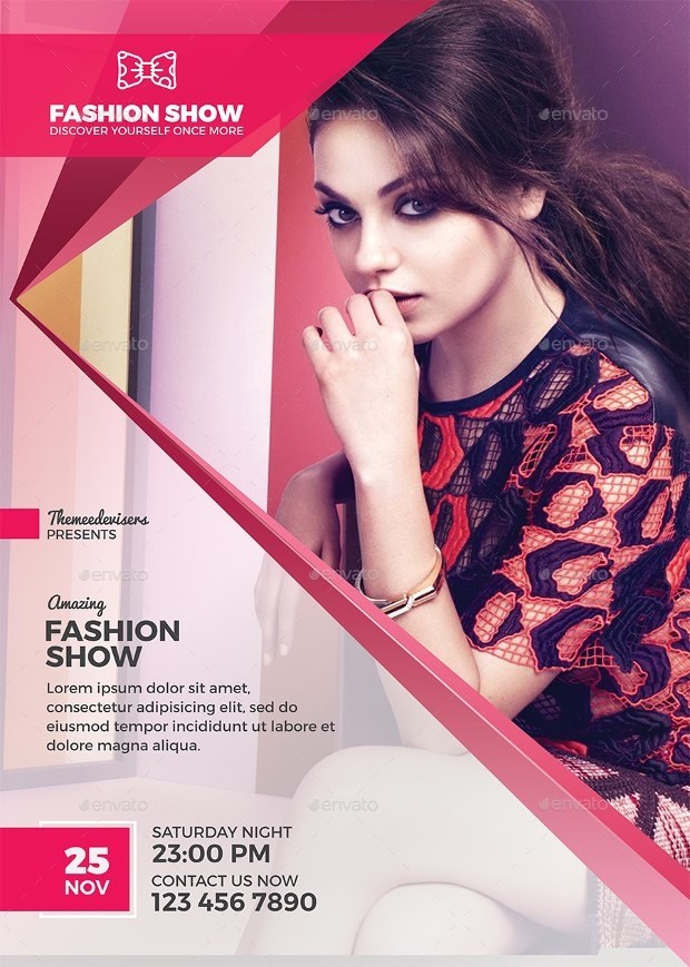 fashion show flyer   Physic.minimalistics.co