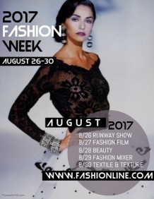 Customizable Design Templates for Fashion Show | PosterMyWall