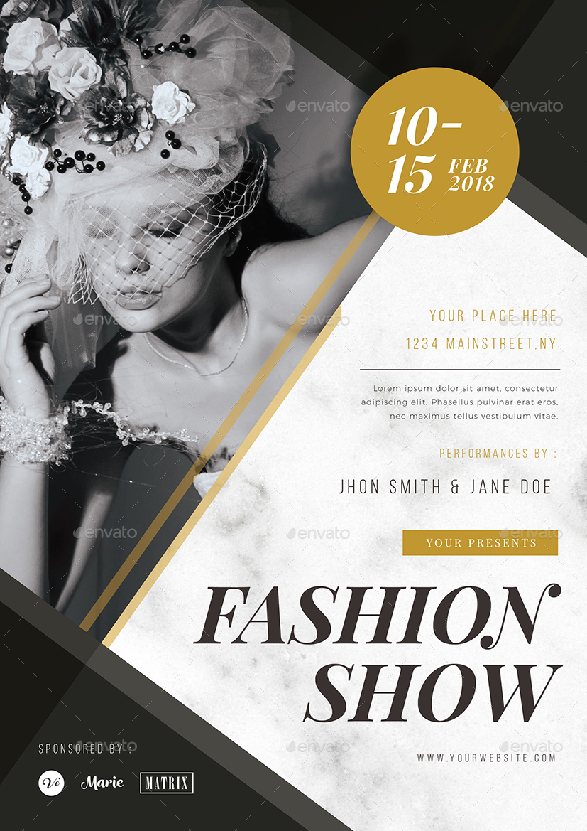 fashion show flyer   Physic.minimalistics.co