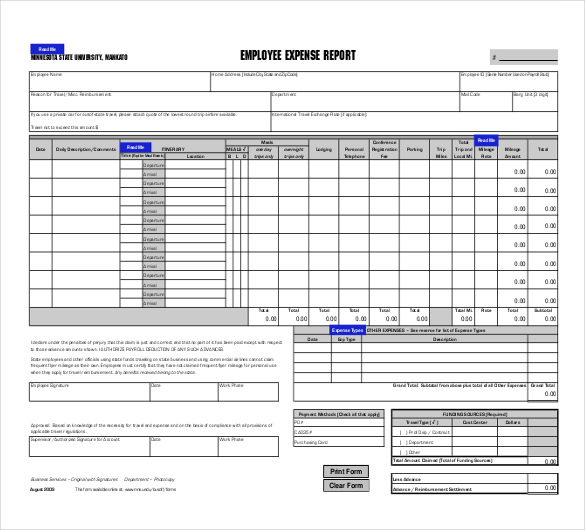 free expense report template or sales activity tracking 
