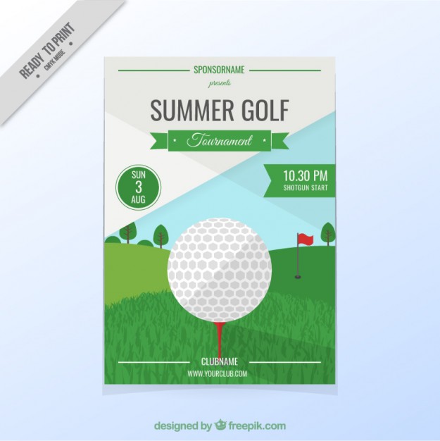 Golf tournament flyer Vector | Free Download