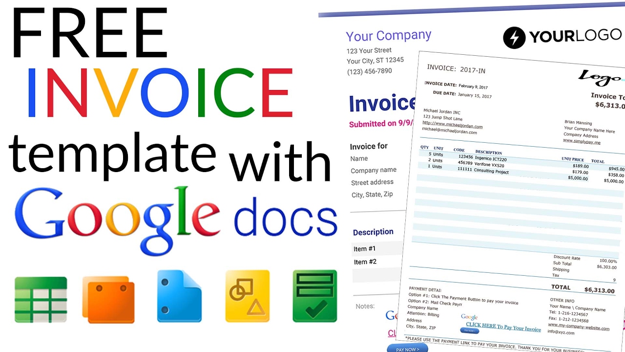 google docs service invoice , Download Invoice Template Google 