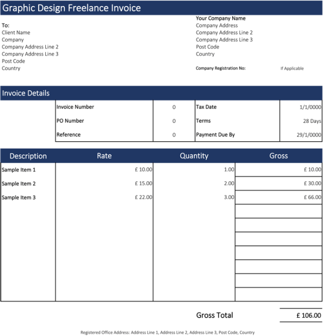 Freelance Invoice Templates   5 Best Free Samples for Word