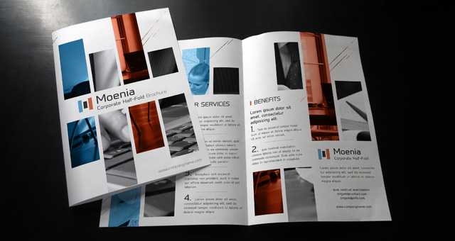 a4 half fold brochure template free half fold brochure design free 
