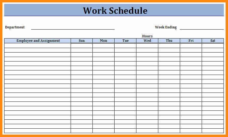 Monthly employee schedule template relevant captures printable 