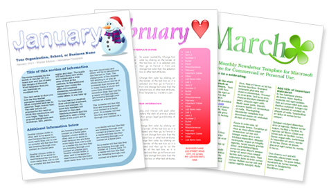 Newsletter Templates Word Worddraw Free Newsletter Templates For 