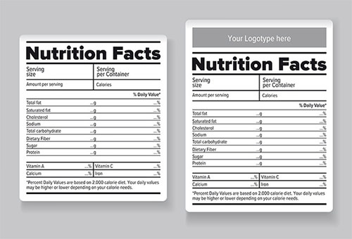 blank nutrition label template excel nutrition label template 