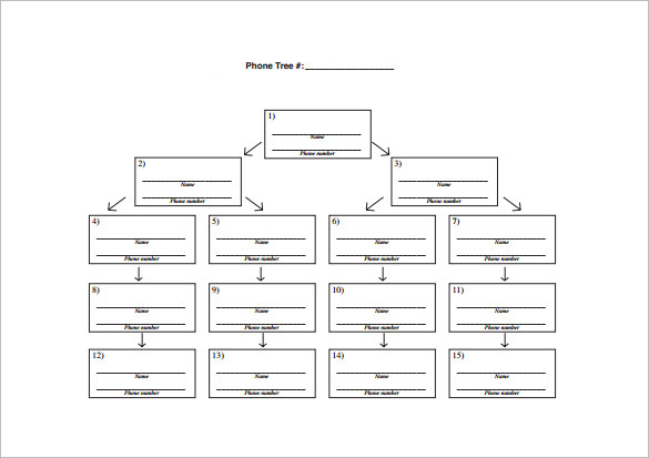 Printable Phone Tree Template – 15+ Free Word, Excel, PDF Format 