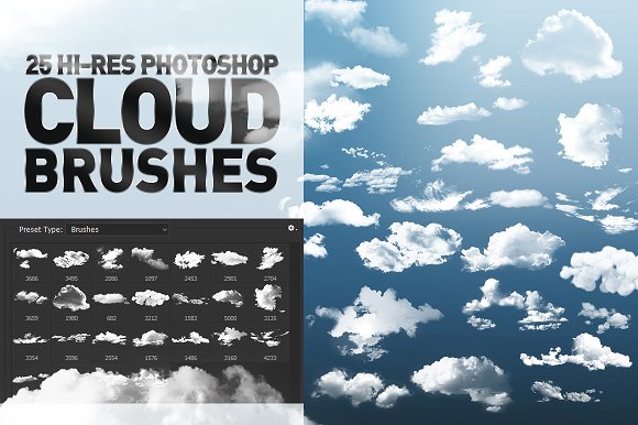 30+ Free Photoshop Cloud Brushes   Creatives Wall
