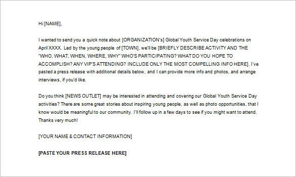 Press Release Template – 29+ Free Word, Excel, PDF Format Download 