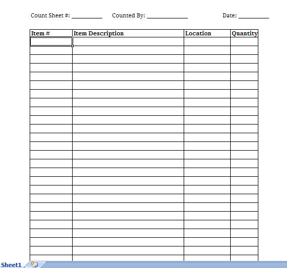 free printable inventory templates   Manqal.hellenes.co