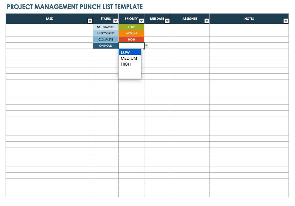 architectural punch list template   Physic.minimalistics.co