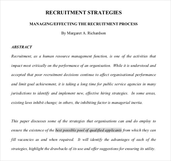 15+ Recruitment Strategy Templates – Free Sample, Example, Format 