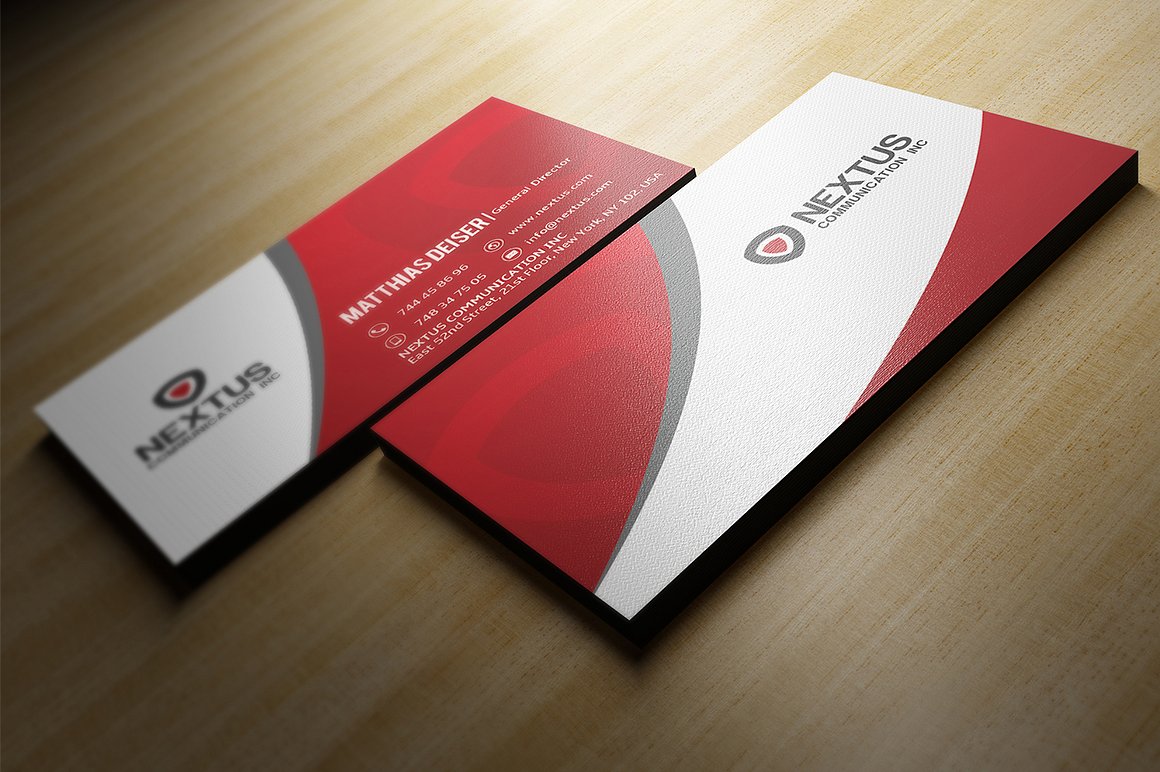 Red Business Card by Marvel Medias | Design Bundles