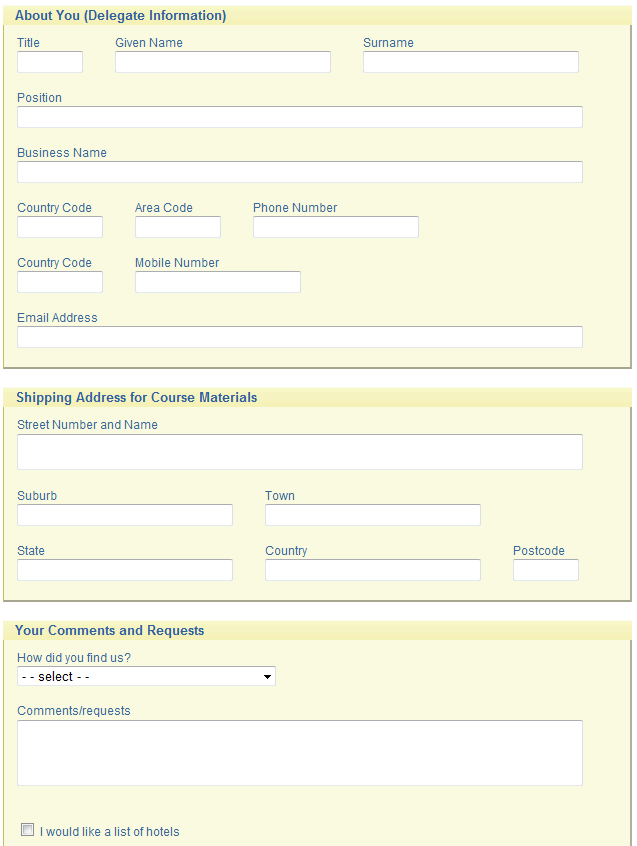 template for student registration form 7 student registration form 