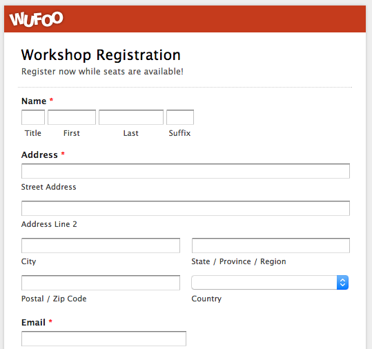 Top 5 Event Registration Form Templates! | Wufoo