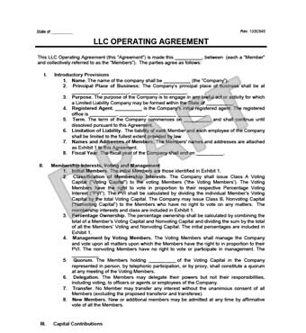 LLC Operating Agreement Template | Create a Free LLC Agreement