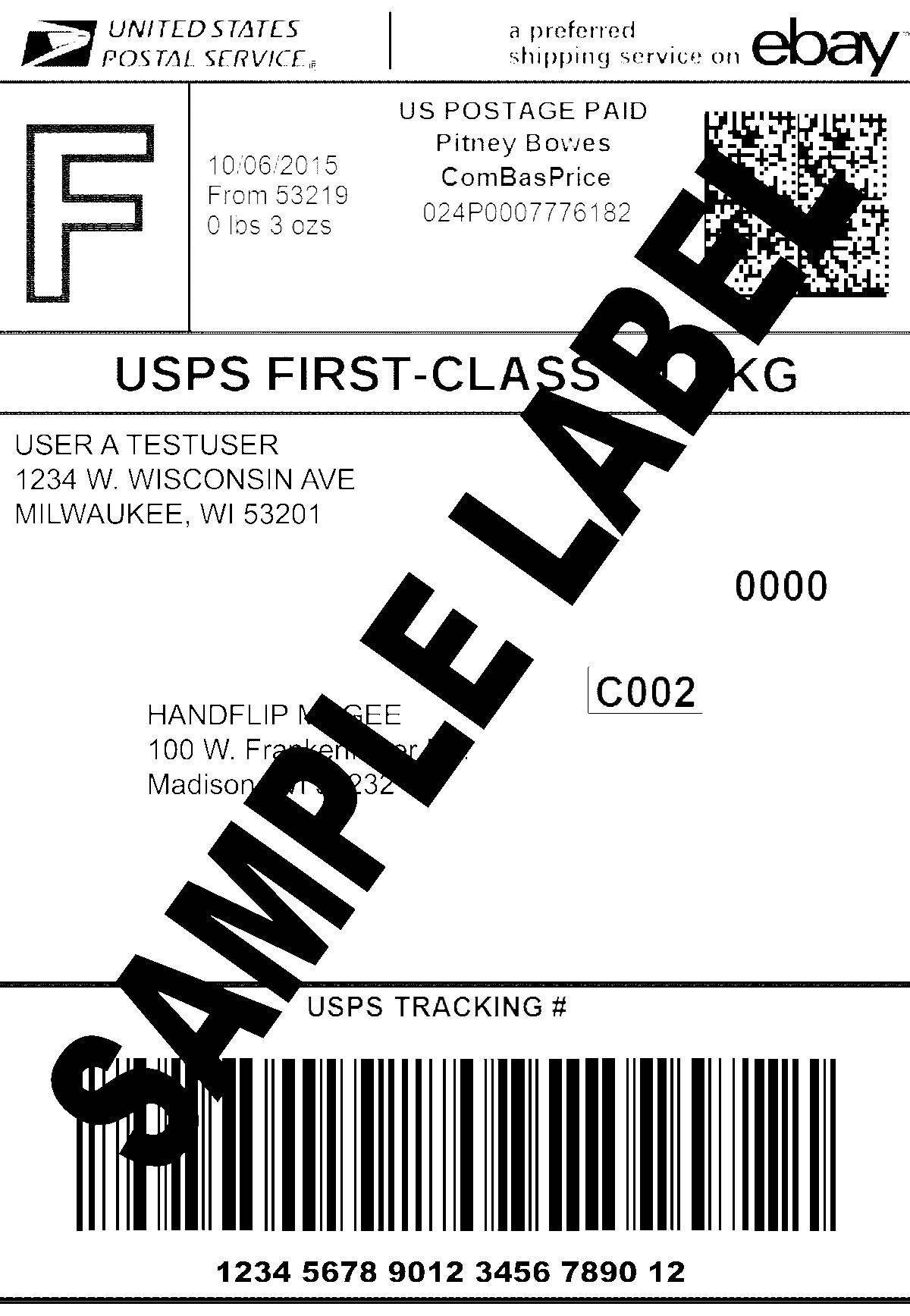 Usps Printable Labels Sample Shipping Label Template Examples 