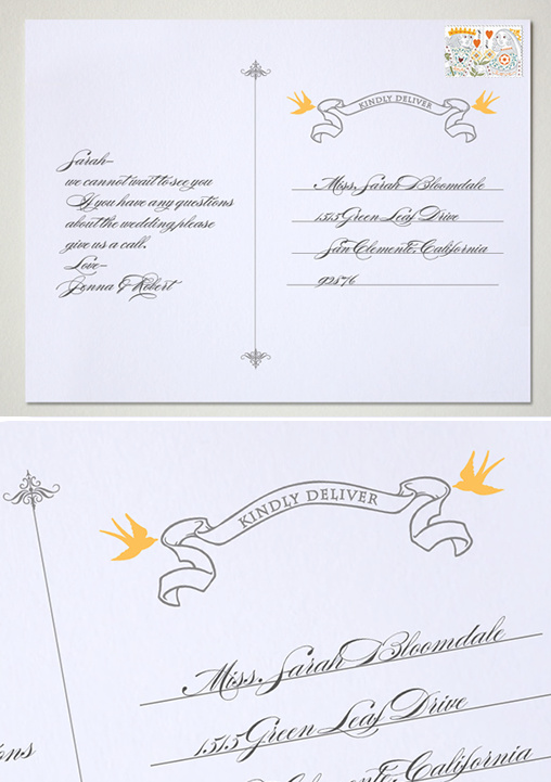 Fancy Free Printable Save The Date Postcards