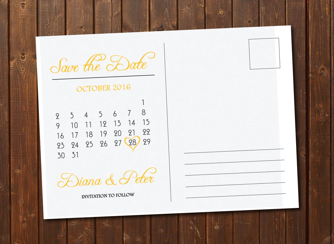 Free Printable Save the Date Postcard Templates New Save the Date 