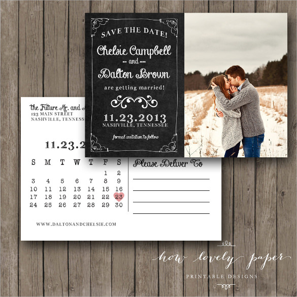 Free Save The Date Postcard Templates Free Printable Save The Date 