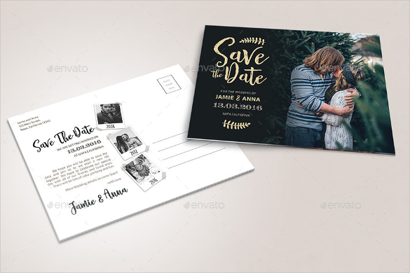 Free Save The Date Postcard Templates (6) | Professional And High 