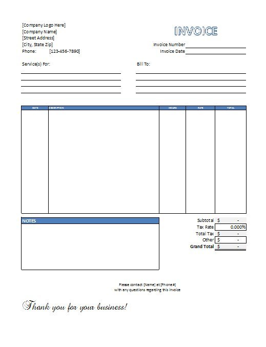 Service Invoice Templates – 11+ Free Word, Excel, PDF Format 